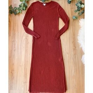 H&M | Ribbed Knit Maxi Dress | M